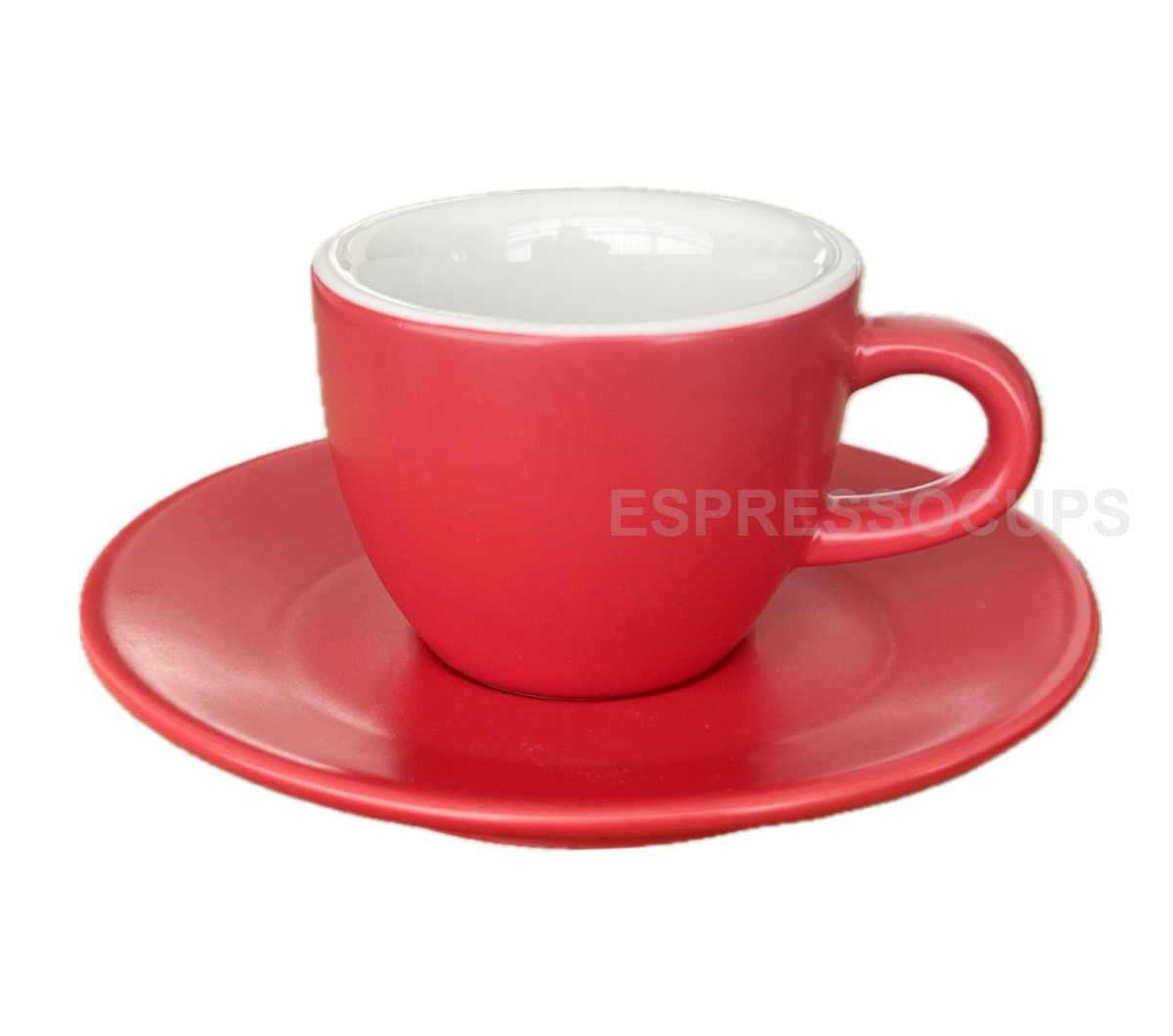 "TULIPANO" 70ml Espresso Cups - red matte